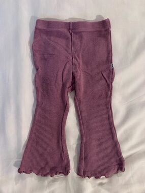 Little Sleepies Dusty Plum Waffle Flare Pant